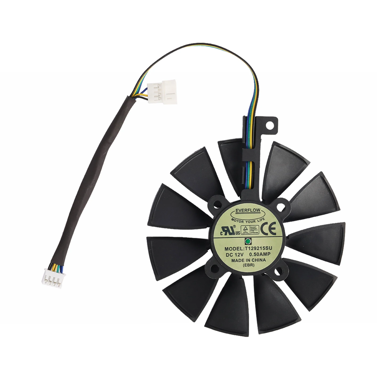 Ventilador de Substituição de Placa Gráfica para Asus Dual Series Gtx 1070 1060 rx 480 87 mm T129215su Pld09210s12hh - Imagem 2