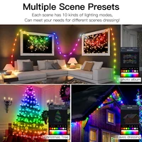 40M Led String RGB Light Smart Outdoor Festoon Party Leather Line IP65 Bluetooth Music Lamp String Fairy Lights Holiday Lighting - Image 3