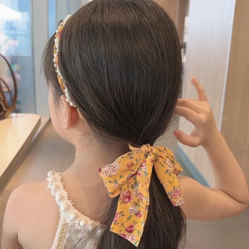 Kinder Blumen Haar bänder und Schals binden Sommer Stirnband Boho täglich tragen geflochtene Haarband Kopfschmuck