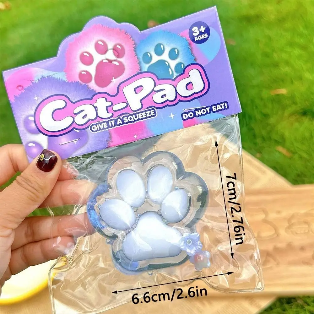 Funny Cute Squeeze Cat Paw Toys Soft TPR Pinching and Decompressing Cat Paw Sticky Relief Relax Toys Squeeze Toy Gift 6