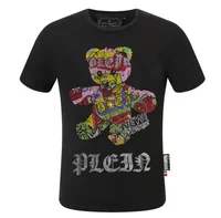 2025 hommes designer haute qualité tenues diamant hommes PLEIN ALI Homme été Slim Fit marque T-Shirts 6