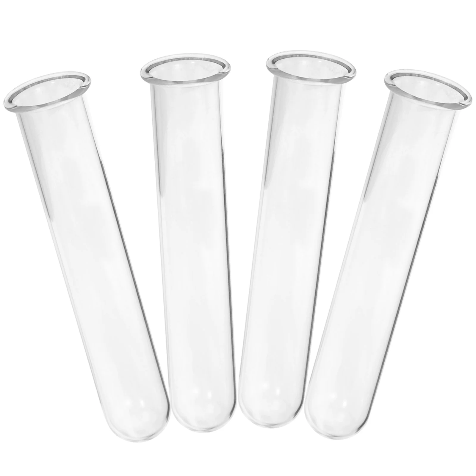 4 Pcs Hydroponic Test Tube Vase Tubes Glass Terrarium Container Propagation for Plants Vases 4
