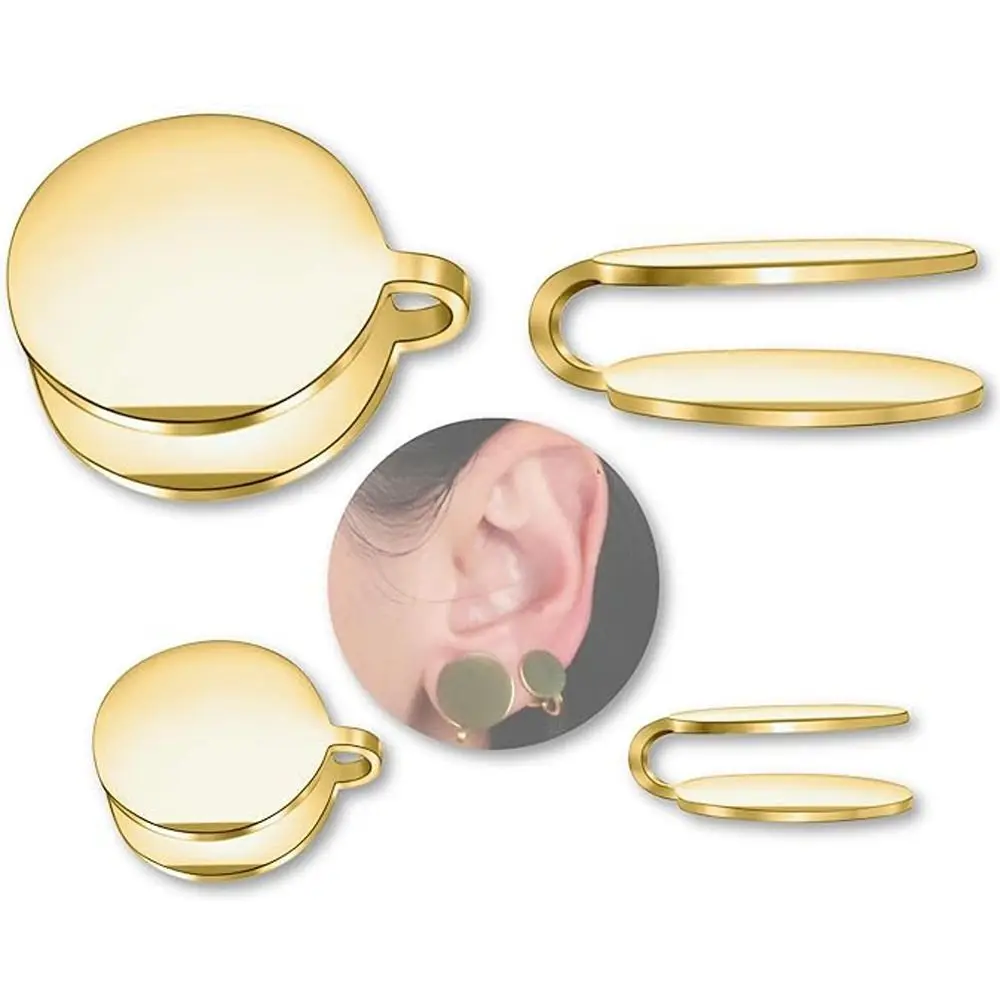 Ear Clip Earrings New Keloid Pressure Acupressure Clip on Compression for Swelling Spiral Non-pierced