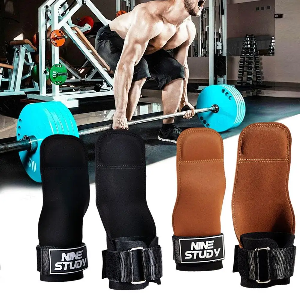 

Weightlifting Wrist Straps Leather Anti-slip Comfortable Grip Support Bench Press Durable Pull-up Fitness Wrist Protector Men