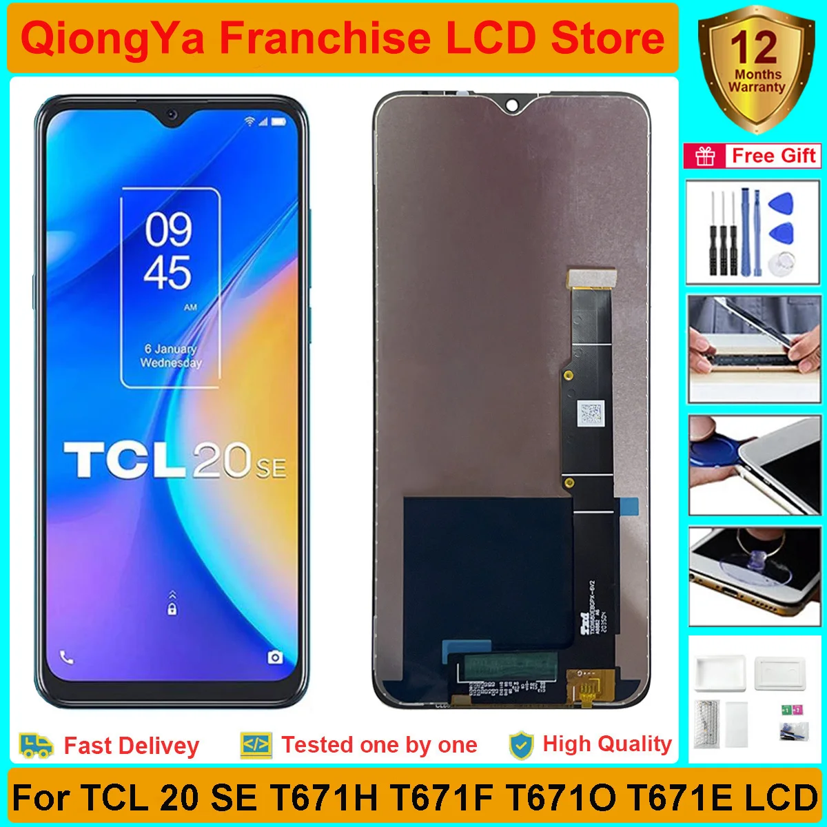 100-Tested-6-82-New-Original-t671-Display-For-TCL-20-SE-T671H-T671F ...