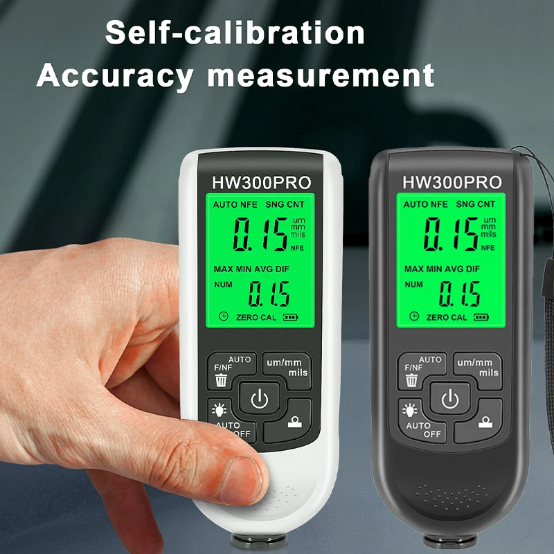 

Car Lacquer Test Coating Meter Digital Metal Coating Thickness Tester Paint Thickness Gauge Fe NFe Probe Electroplate Paint Film