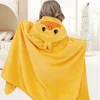 1Pc Children's Bath Towel Neutral Baby Animal Face Hooded Towel Newborn Bath Towel Boys Girls Must Have 1
