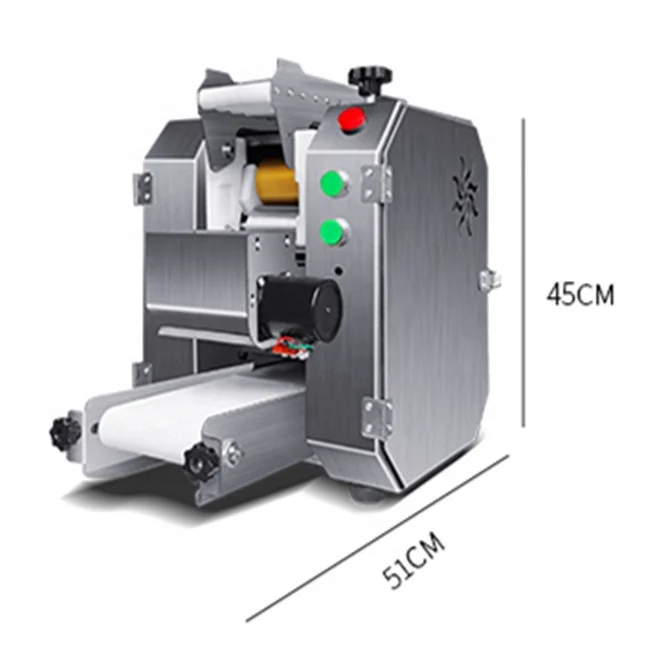 

Commercial Tabletop Automatic Disc Dumpling Dough Roller Empanadas Gyoza Pizza Skin Wrapper Making Machine