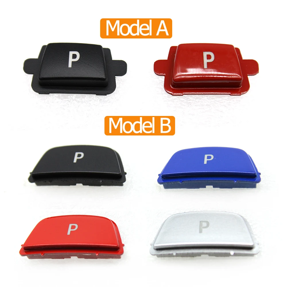Handbrake Switch Cover Handbrake Button Cover Gear Lever Button Cap Car Gear Shift Lever Auto Parking Switch Letter P Button Cover For BMW F M Series