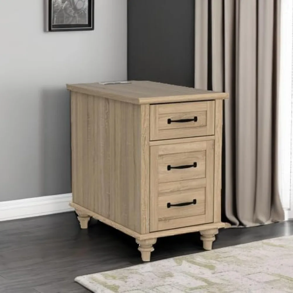 Set of 2, with Power outlets USB Ports for Living Room & Bedroom, Nightstands 6