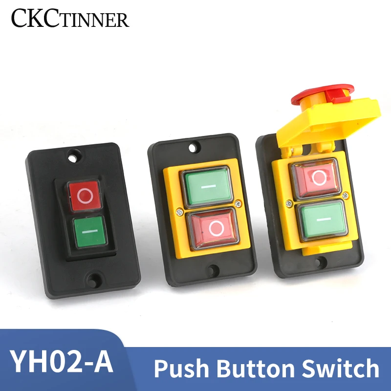 YH02A Electromagnetic Starter Push Button Switches Machine Tool Equipment IP55 Waterproof Safety Witch 28A Replace KLD28A KJD17A