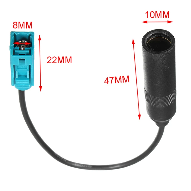 Radio Adaptor Antenna AM/FM Audio Cable Dual Fakra-Din Aerial Antenna  Adaptor Car Accessories For VW For Audi Adapter - AliExpress