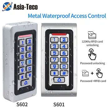 Zinc Metal Rfid Access Controller Keypad IP67 Waterproof 2000user Wiegand 125KHz Card Reader Keyboard Door Access Control System 1