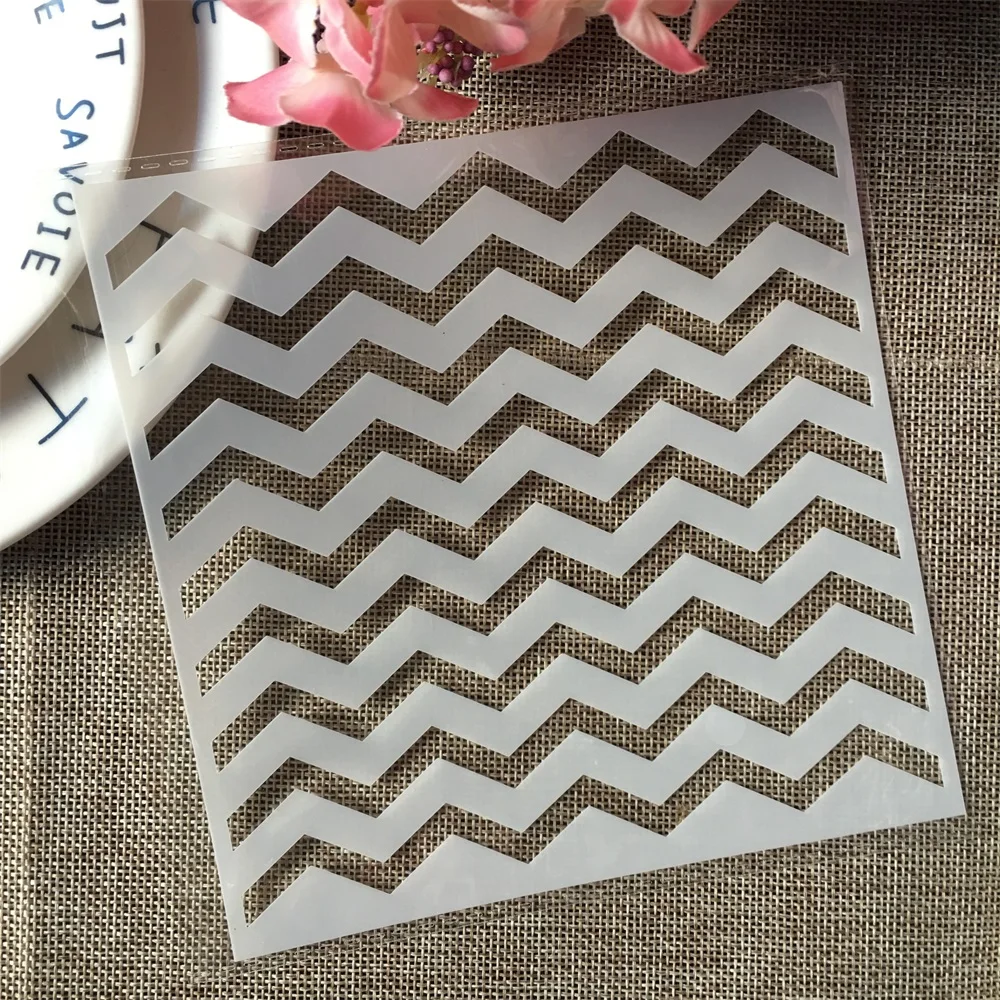 

Волнистые речные трафареты 15*15 см для самостоятельной сборки, разрисованные фотообои, декоративный шаблон