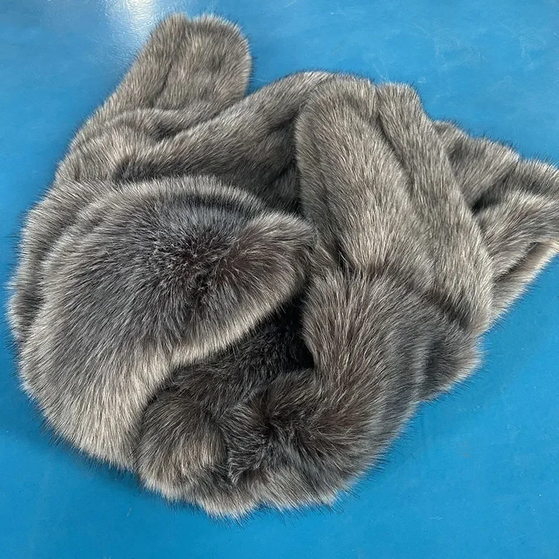 Fur Winter New Fur Coat Women's Faux Fox Fur Hooded Warm Coat