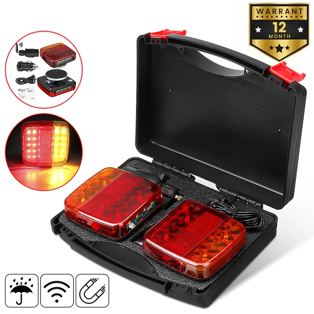 Rechargeable Wireless Magnetic LED Truck Tail Light Trailer Rear Light Signal Brake Light ECE EMC Approved Caravans Camper