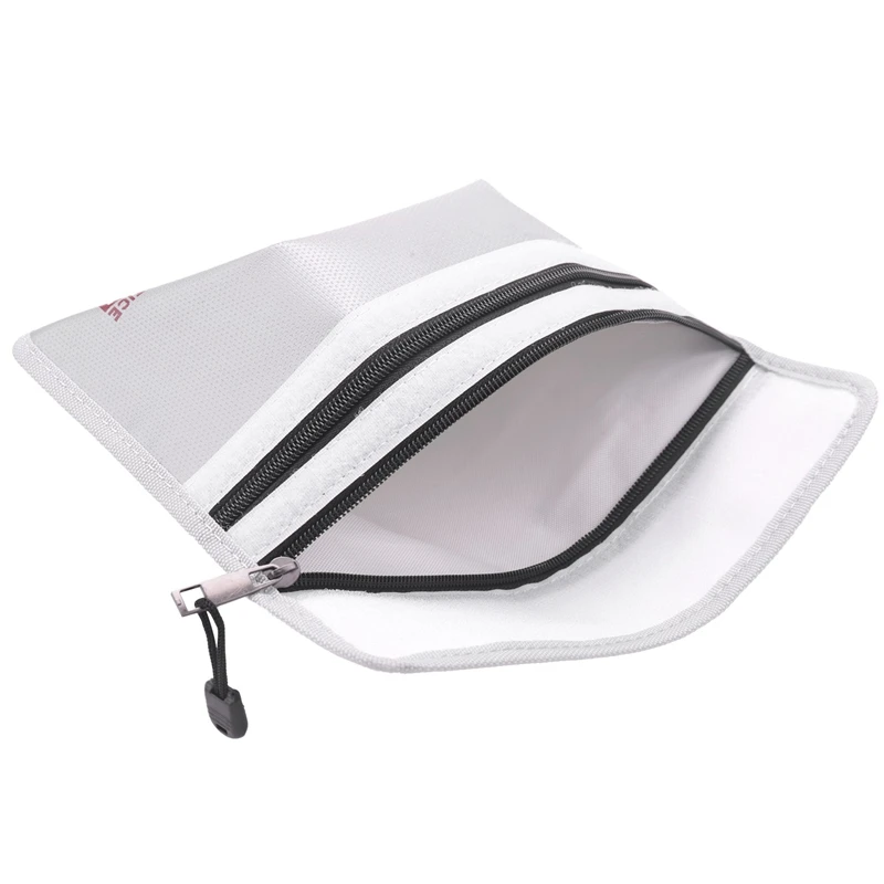 

Fireproof Document Bag,Waterproof And Fireproof Money Bag With Zipper,Fireproof Safe Storage Pouch For Passport Ect.