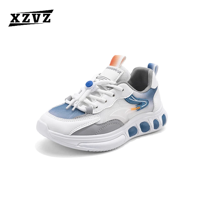 

XZVZ Kids Sneakers Fashion Breathable Boys GIrls School Shoes Anti-skid Children's Jogging Sneakers Soft Sole Running Shoes
