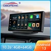 OBDPEAK-Caméra de tableau de bord à écran AI, navigation GPS, Carplay, Android Auto Tourists Lens, enregistreur vidéo, carte Prada, 4G + 64G, K50 10.26 1