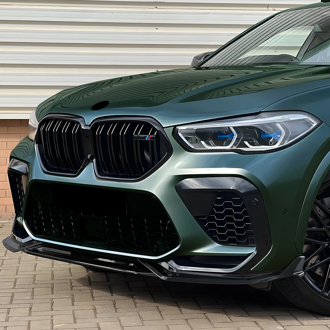 프론트 범퍼 립 스플리터 디퓨저 프론트 립 스포일러 바디 키트 개조 바디 키트 BMW X6M F96 2019-2023용