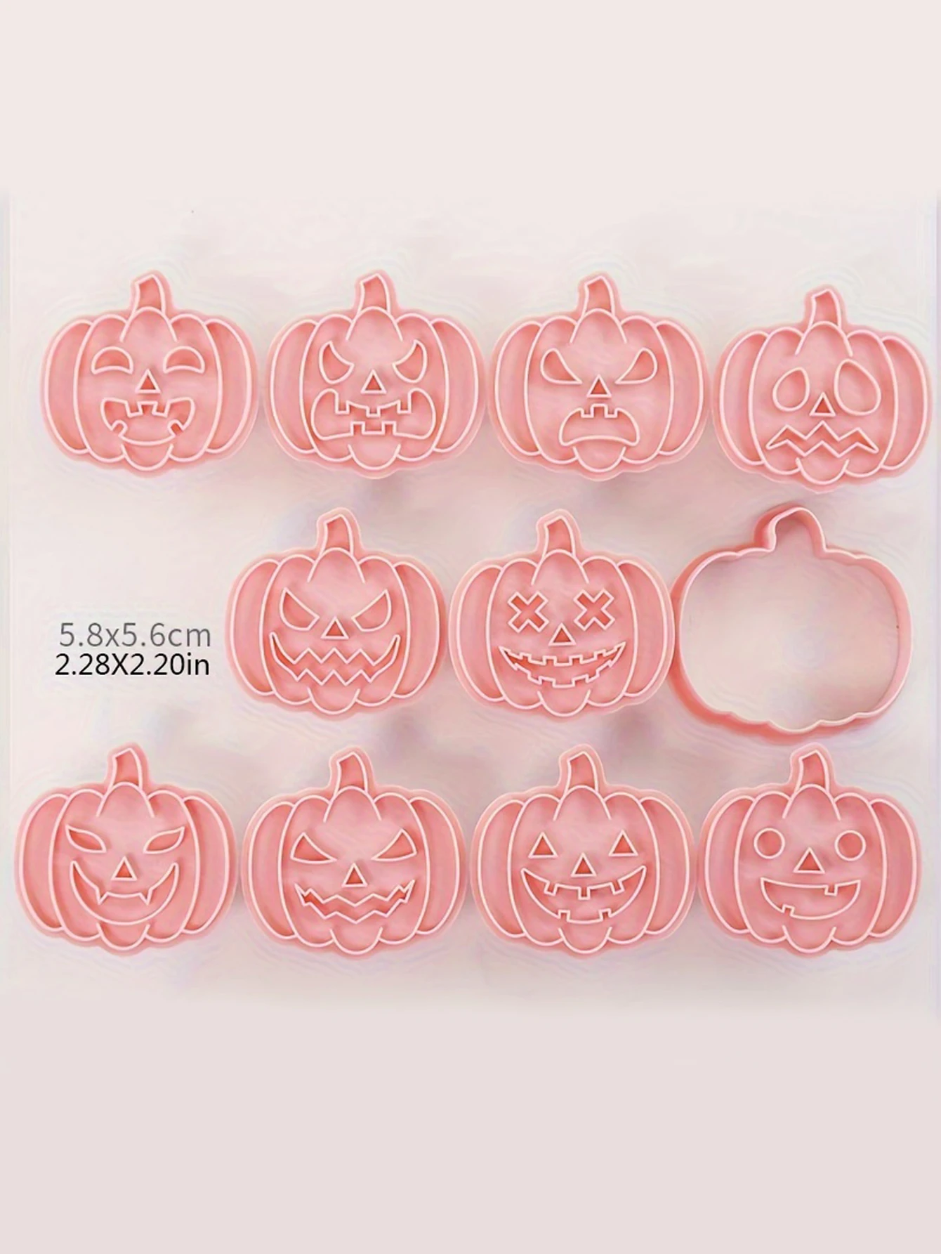 Description Picture 4 of item10Pcs/Set Halloween Cartoon Cookie Mold Pumpkin Ghost Cookie Cutting Mold Sugar Flipping Baking Press Tool