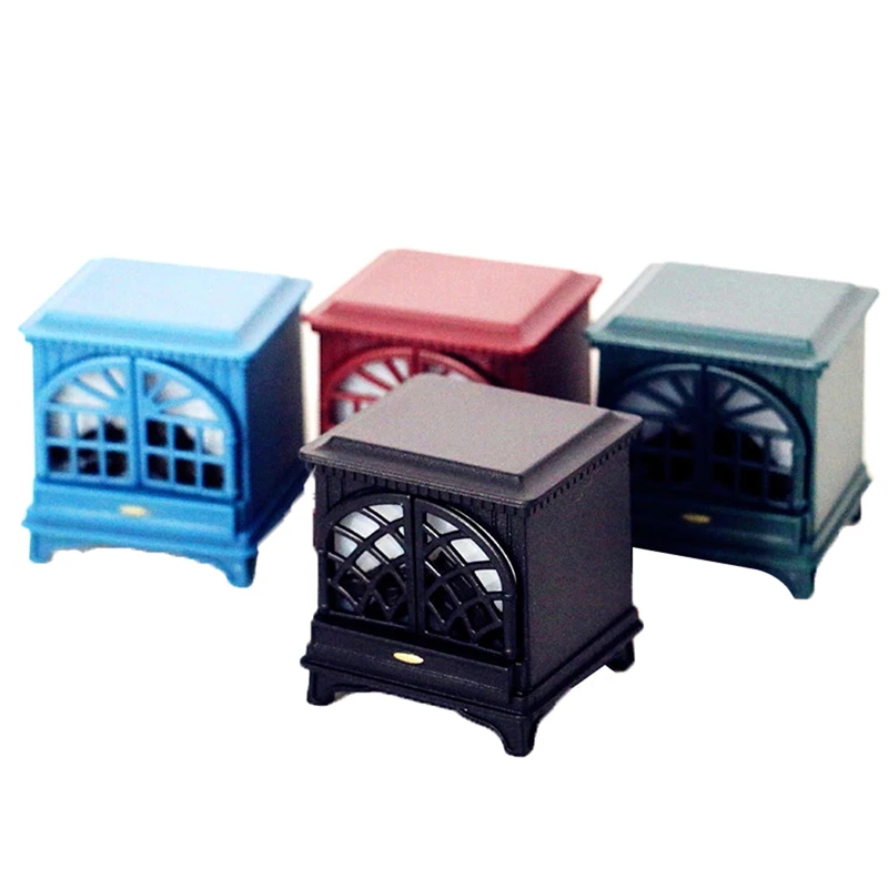 Puppenhaus Miniatur Kamin glühenden Herd Simulation Möbel Modell Ornamente DIY Puppen Haus Dekor Zubehör Kinderspiel zeug 1pc – Detail 4