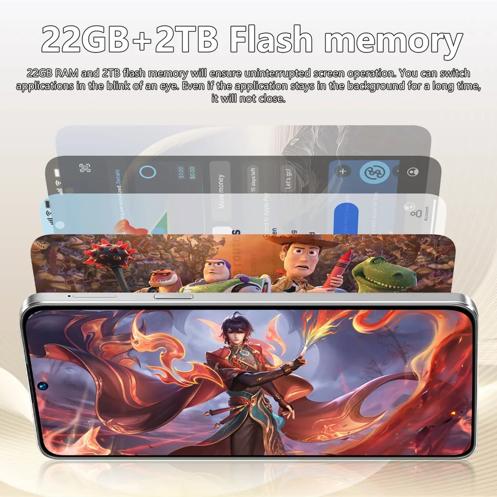 K-Touch Smartphone 5G C27 Ultra Mobile Phones Android Cell Phone 7.3inch HD 22G+2TB 48MP Smartphone 7800mAh Dual SIM WIFI Unlocked Global