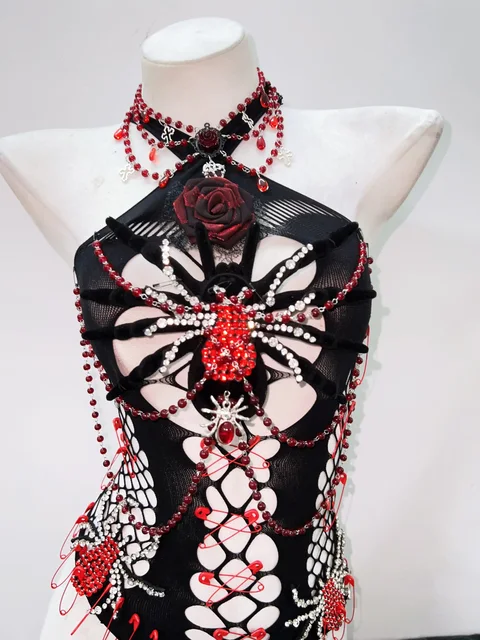 Gothic Spider Bodysuit 2