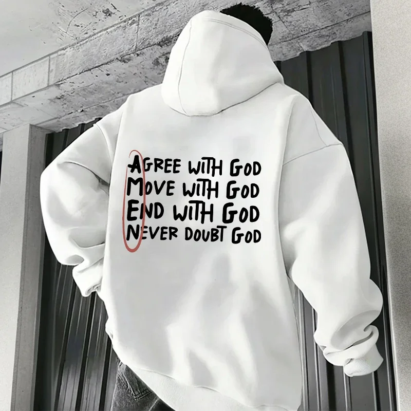 Men Christian Hoodie High Quality Casual Daily Fashion