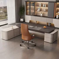 تخصيص أثاث المكاتب الخشبية رئيس الجداول الأثاث الخشبي الرئيس التنفيذي مدير مكتب الكمبيوتر مدير التنفيذي 5