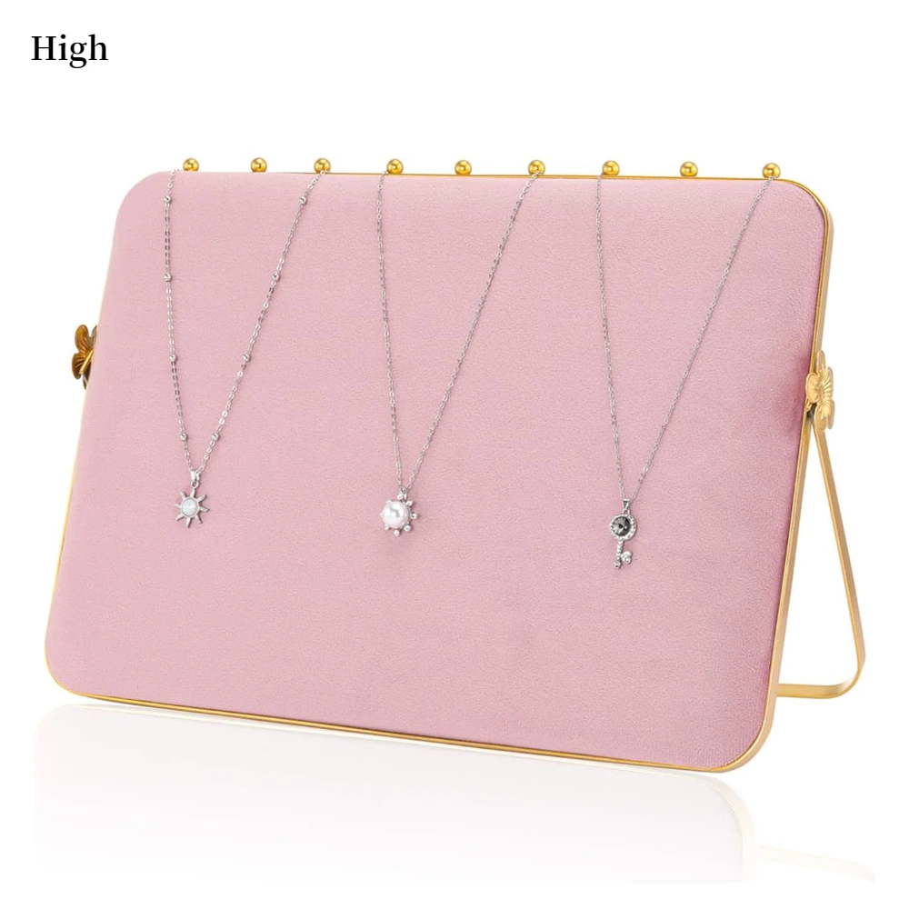 Выставочные стенды для ожерелья для продажи с бархатным покрытием, металлическое ожерелье для поставщиков, выставочные стенды, шоу