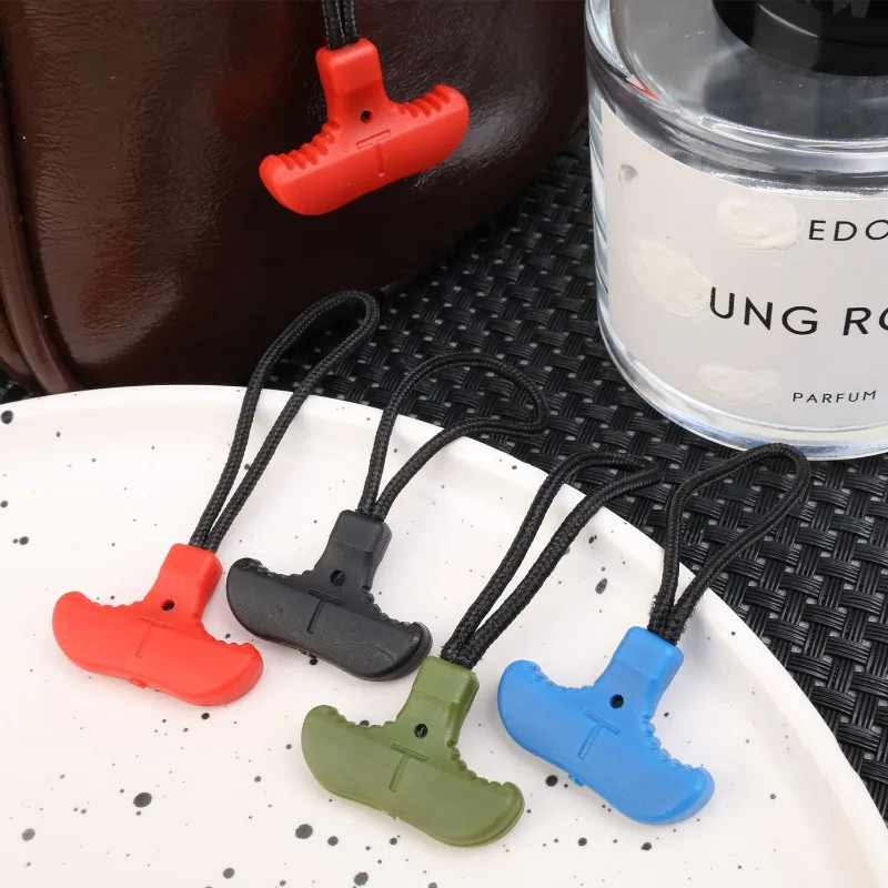 T Shape Zipper Puller 10/1Pcs Colorful Replacement for Clothing Travel Bag Suitcase Backpack Tent Fixer Practical zipper puller