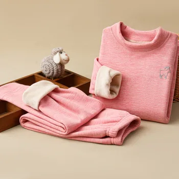 Inverno Baby Kids Biancheria intima termica Set di abbigliamento per bambini Indumenti da notte senza cuciture per ragazzi Ragazze Pigiami Set Vestiti caldi per adolescenti