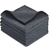 380gsm Thick Microfiber Waffle Weave Dish Drying Cloth Household Kitchen Glass Cleaning Cloth Tea Towels Set 13"x13" 6 Pack 1