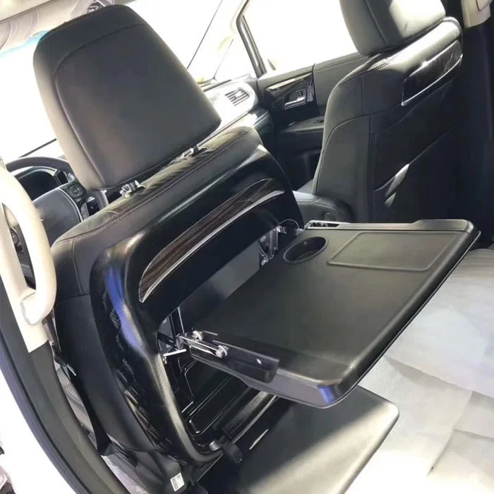 한국의 인기 제품 접이식 자동차 뒷좌석 테이블, BMW X3 X4V X5 X6 용 접이식 홀더 트레이 테이블이있는 주최자