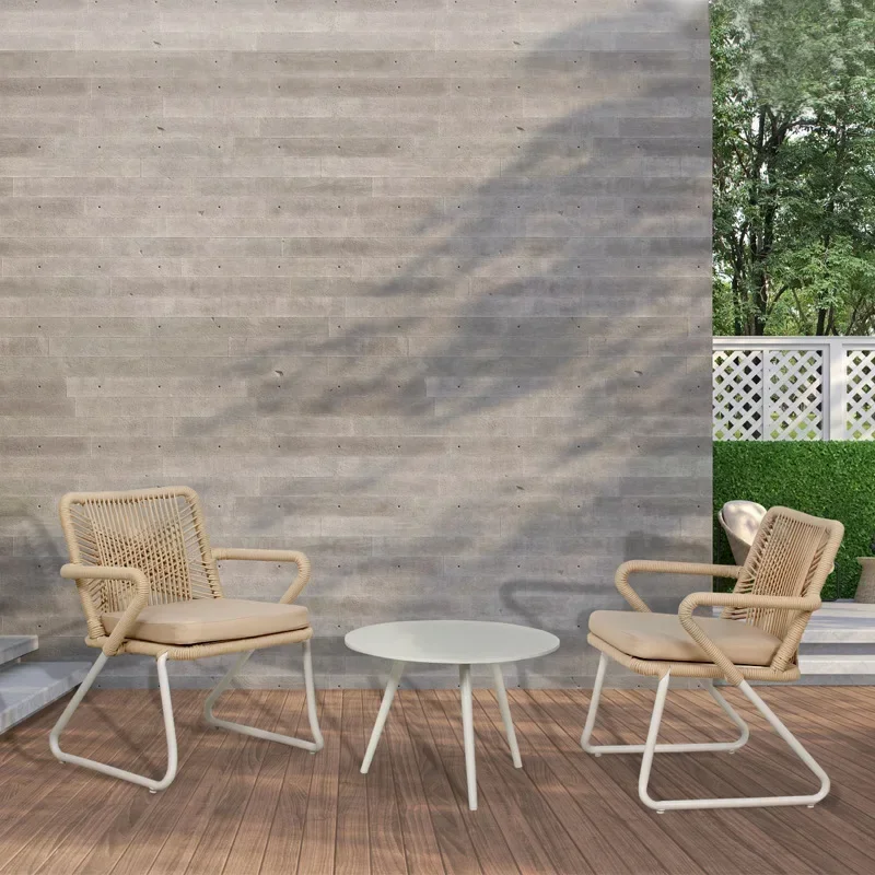 

C108 Outdoor tables and chairs_balcony rattan chair combination_outdoor garden furniture_cafe_leisure garden rattan dining