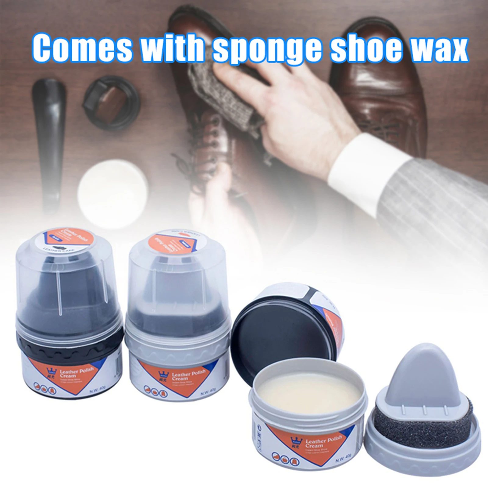 Shoe Cleaning Cream Leather Shoe Boot Polish Cream Nourishing Leather Gloves Sofas Shoes