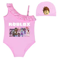 2024 New Game ROBLOX Swimwear European and American Children's Casual One-piece Swimsuit for Small and Medium-sized Children 1