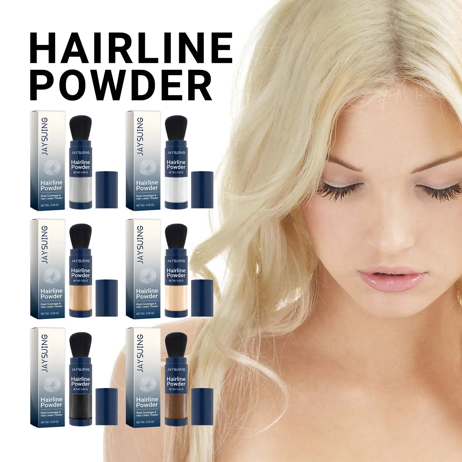 Premium Hair Powder For Filling Hairline and Controlling Oil,Complement Color Naturally,Permium Colored Hair Healthy Thickener