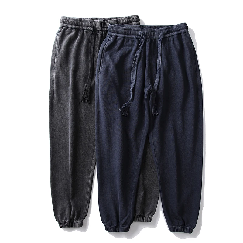 Korean Streetwear Vintage Jogging Sweatpants Men Clothing Harajuku Sport Joggers Casual Running Trousers Male Sport Jogging Trousers Fleece Sweatpants Men Casual Pants