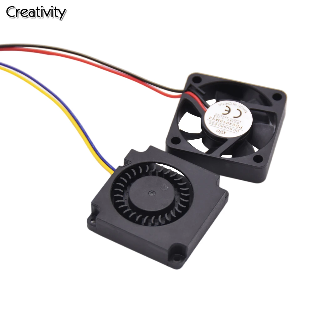 3D-Druckerlüfter Lüfter 24V schwarzer Kunststoff-Extruder-Lüfter für Ender3 v2 Ender3/Ender3pro cr10 3D-Druckerzubehör