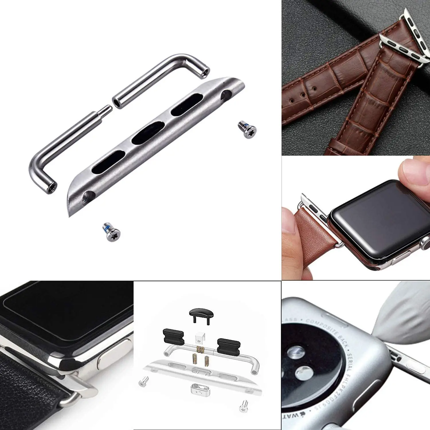 Premium Stainless Steel Adapter Connector for Apple Watch Accessories