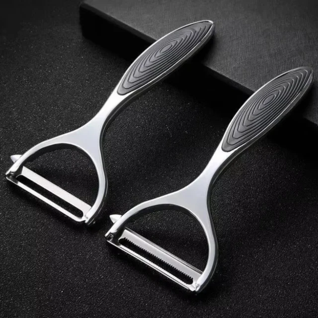 Pelapatate multifunzione Pelapatate pelapatate in acciaio inossidabile Grattugia per carote Utensili per frutta Accessori da cucina 6