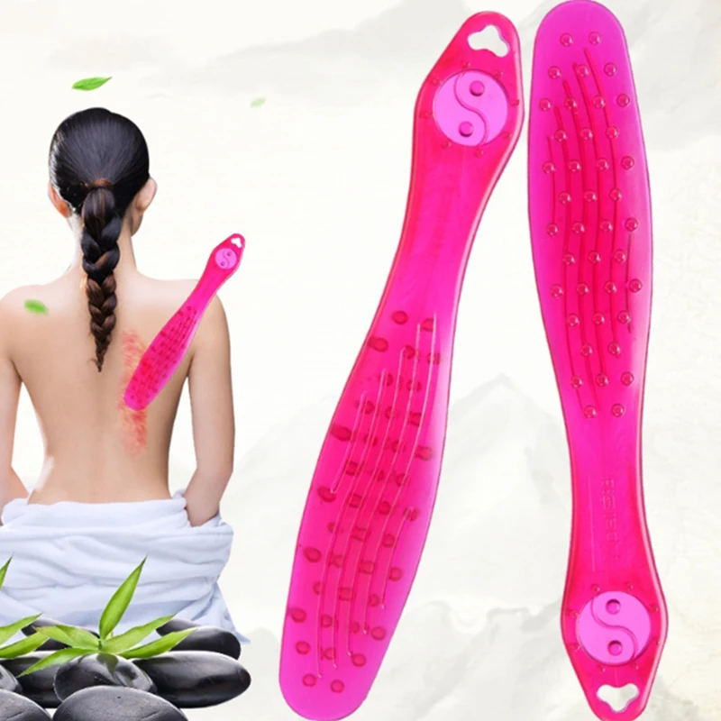 

Stick Pat Massage Fitness Meridian Taps Silicone Massager Tapping Care Scrapping Plate Curing Clap Sha Massageador Stress Relax