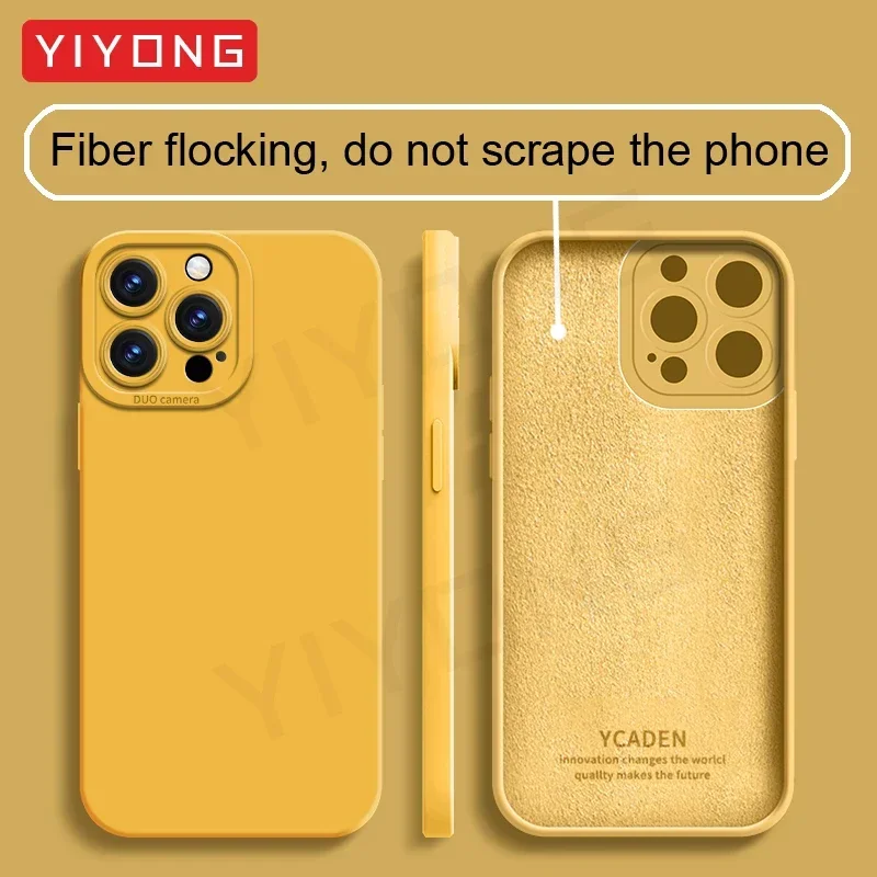 YIYONG Original Liquid Silicone Soft Phone Case - Enhanced Protection and Style