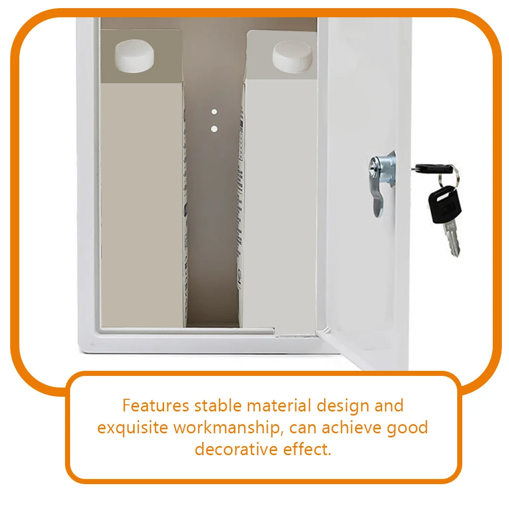 Package Locker Package Locker Milk Box Wall-mounted Outdoor Iron Sheet Fresh Delivery Mailbox Drop Case