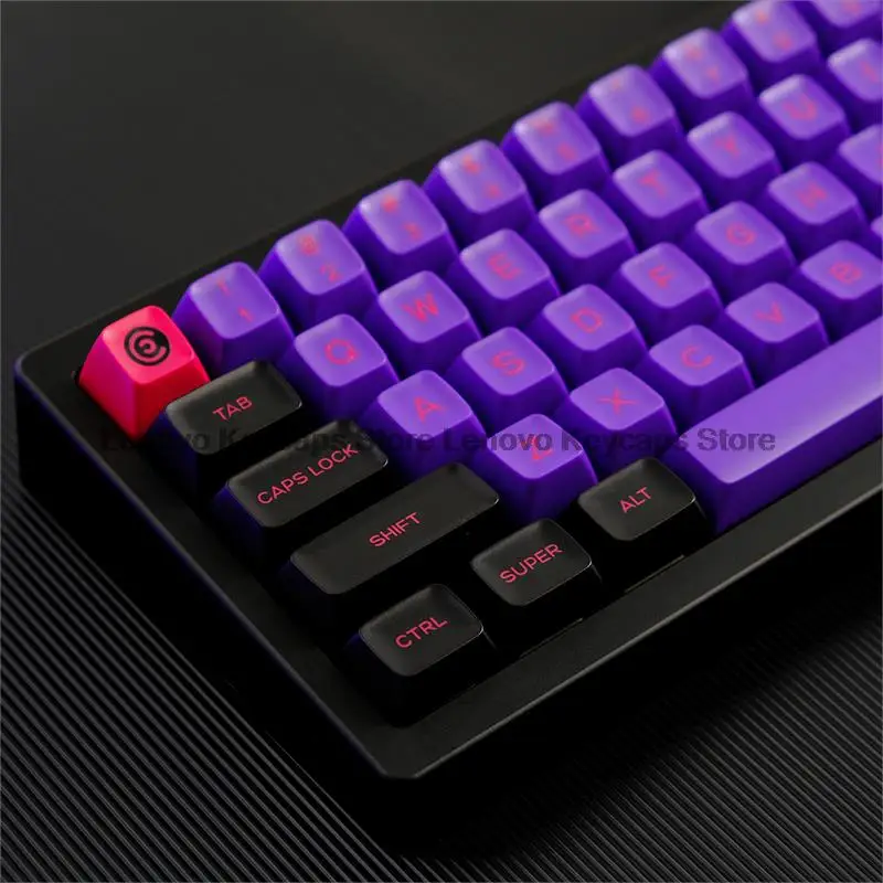 

160 Keys GMK Keycap Purple Black Red PBT Double Shot Keycaps SA Profile Key Caps For Mx Switch Mechanical Keyboard Custom K500