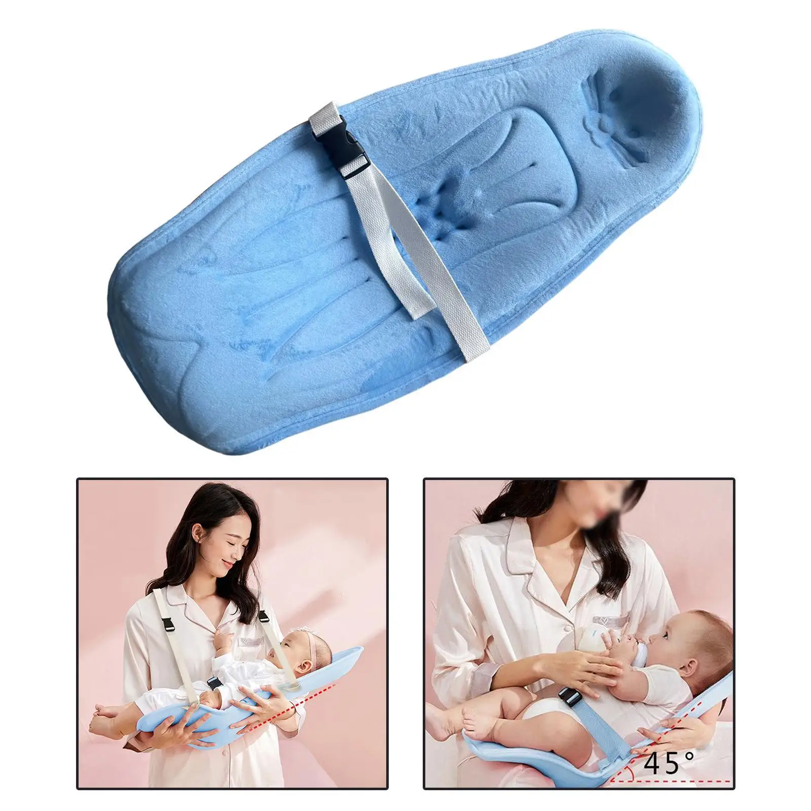 Portable Baby Holding Artifact Front Hold Strap Breathable for Boys Blue