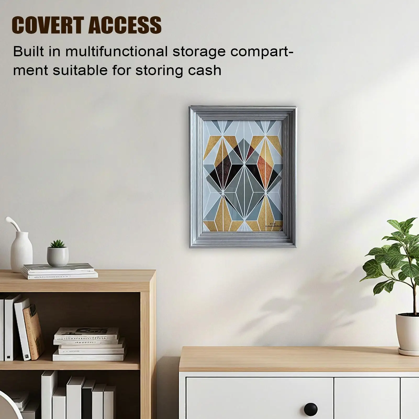 Diversion Safe Picture Frame Secret Hiding Containers Valuable Storage Disguised for Office Cash USB Drive Keys Jewelry