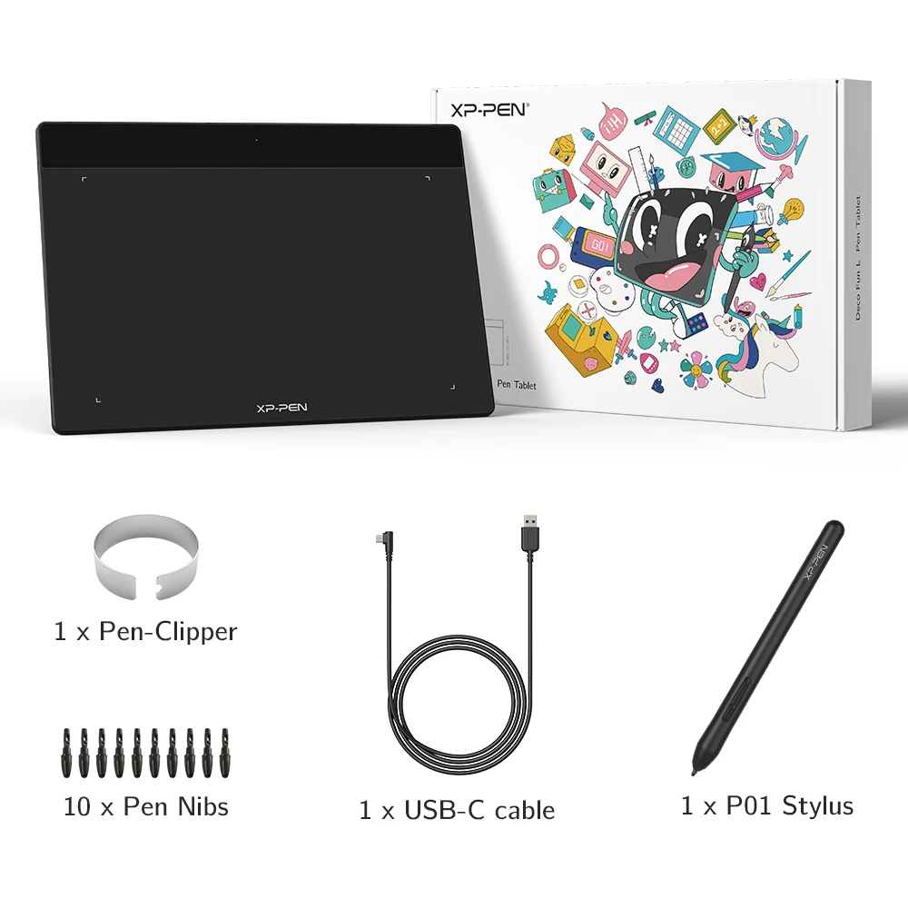 Xppen Deco Fun l Tablet Gráfico Digital 10*6 Polegada para Desenho Osu Online Educação Suporte Android Mac Linux Windows Chrome os - Imagem 6